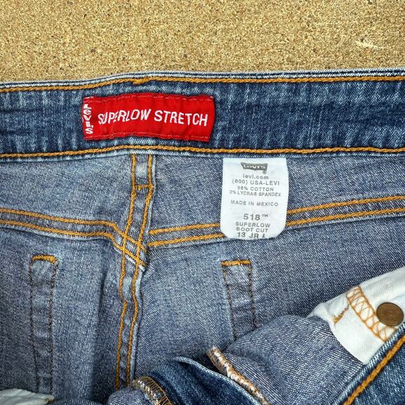 Levi's 518 Superlow Bootcut Jeans - Women's Size 13 JR - Picture 6 of 7